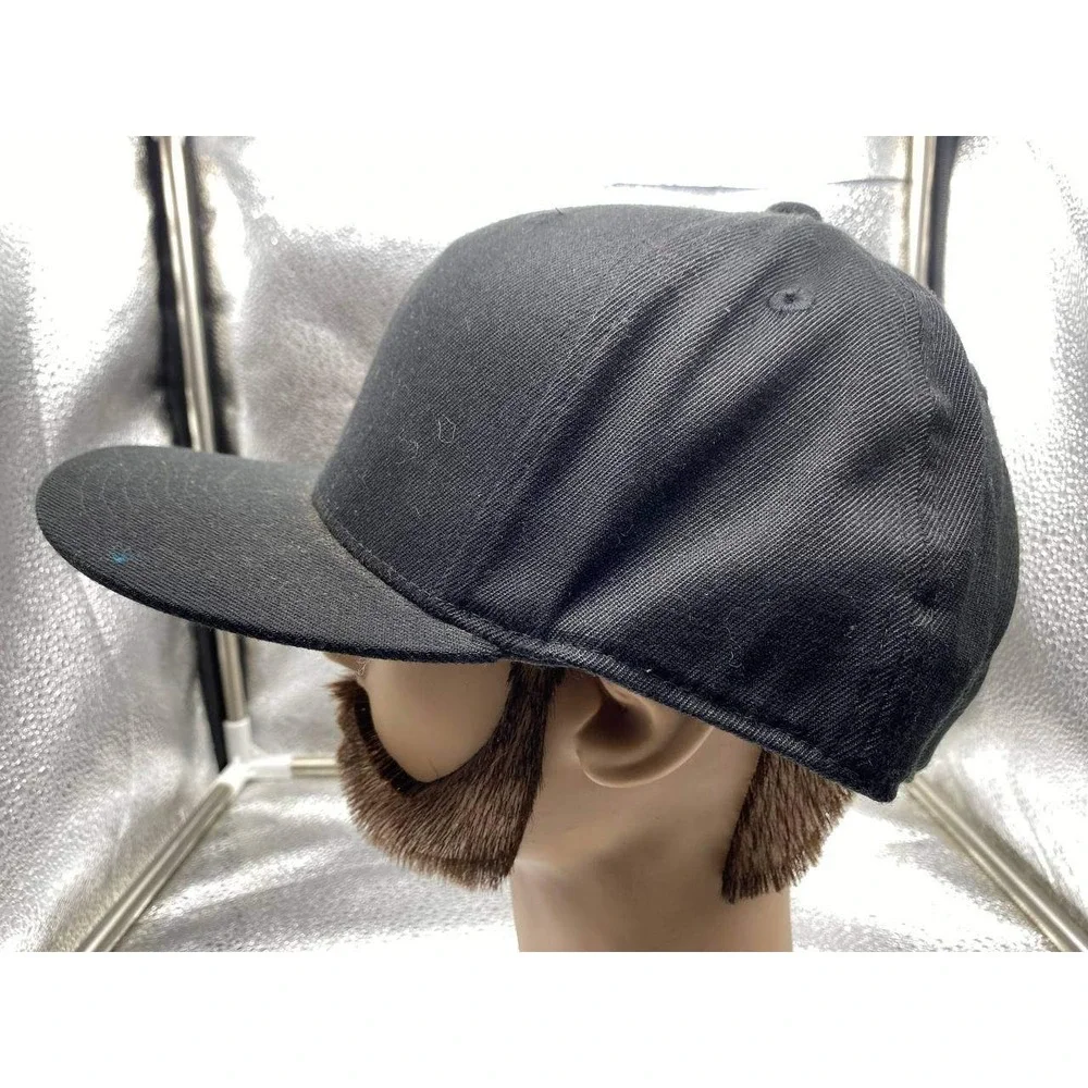 5/3 Fishing Hook No Excuses 210 Fitted by Flexfit Hat Mens 7 1/4 7 5/8 Black Cap